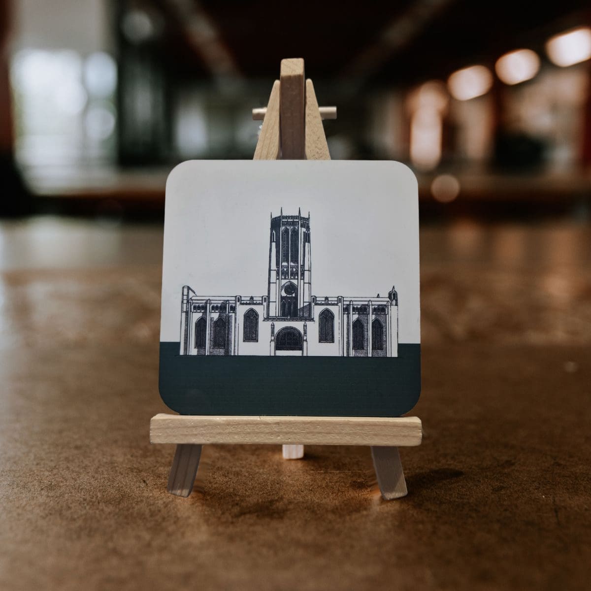 Green Anglican Cathedral Coaster